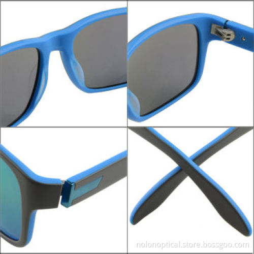 Acetate wayfarer sunglasses with wood temple, every size is available